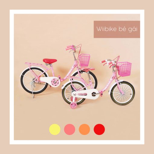 Xe đạp Wiibike Wall.E Kid nữ 4-11 tuổi