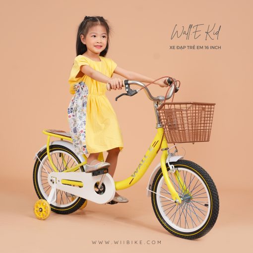 Xe đạp Wiibike Wall.E Kid nữ 4-11 tuổi