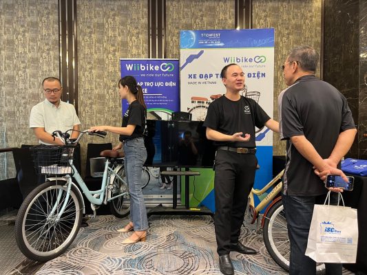 Ông Nguyễn Đình Khiêm - CEO của Wiibike tại Techfest Hải Phòng