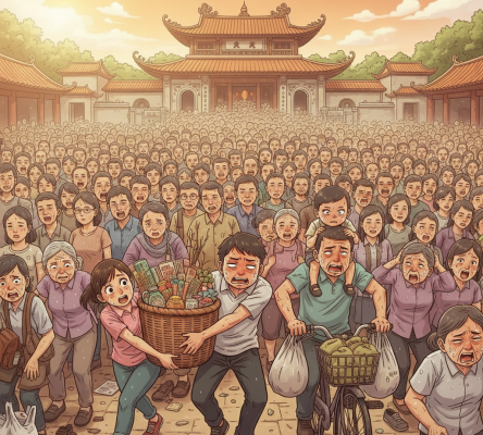 Đi lễ, vãn cảnh đầu năm: Nét đẹp văn hóa Tết Việt? Gemini Generated Image odt159odt159odt1 e1771169009319