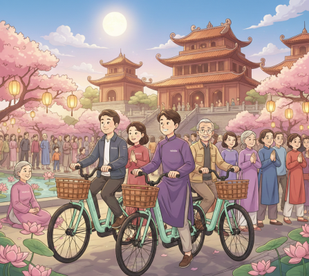 Đi lễ, vãn cảnh đầu năm: Nét đẹp văn hóa Tết Việt? Gemini Generated Image r7l9o8r7l9o8r7l9 e1771169249788